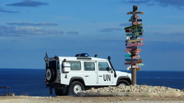 רכב של האו"ם באזור נקורה בגבול לבנון-ישראל