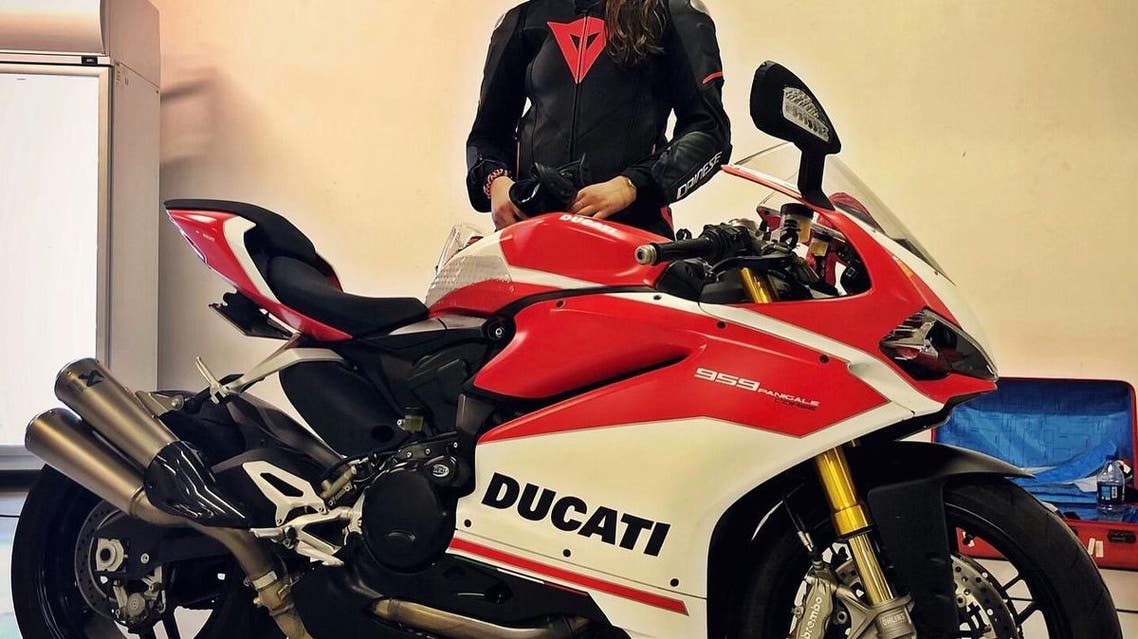 First Saudi Female got a license to run a Bike in Race