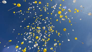 Children release 1100 air balloons with birthday wishes for Pope Benedict XVI at his birthplace in Marktl, southern Germany April 16, 2007. (Reuters)