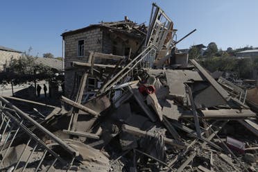 A view shows theA view shows the ruins of a building following recent shelling during a military conflict over the breakaway region of Nagorno-Karabakh. (File photo: Reuters)