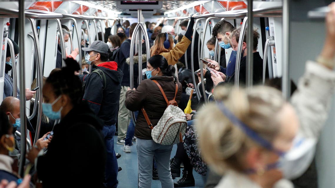 Passengers travel on a subway as Italy adopts new restrictions in Rome. (File photo: Reuters)