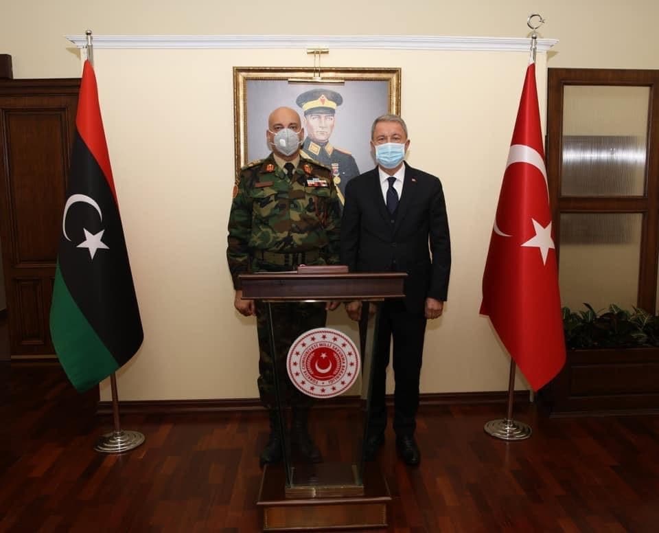 Libyan government chief of staff meets national defense minister 