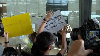 Watch: Hong Kong activists front up to Thai consulate in protest support
