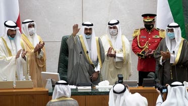Kuwait's new Emir Nawaf al-Ahmad al-Sabah gestures as he attends a parliament session, in Kuwait City, Kuwait October 20, 2020. (File photo: Reuters)