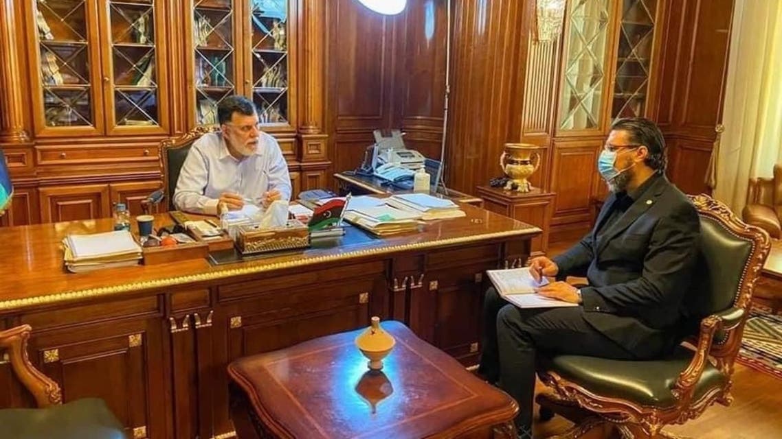 لقاء سابق بين رئيس هيئة مكافحة الفساد والسراج