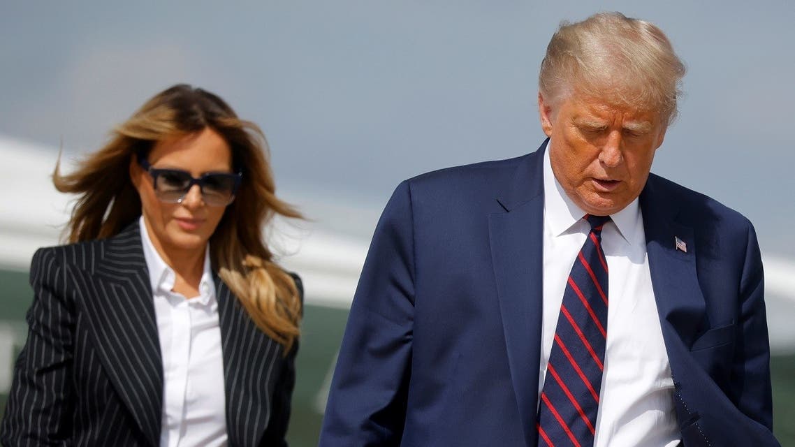 President Trump and first lady Melania board Air Force One at Joint Base Andrews, Maryland, US, September 29, 2020. (Reuters/Carlos Barria)