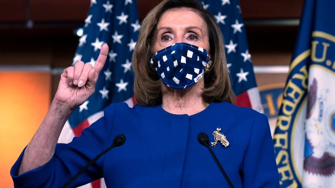 Speaker of the House Nancy Pelosi speaks during a news conference on Capitol Hill, Oct. 22, 2020. (AP)