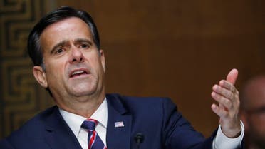Director of National Intelligence John Ratcliffe during his nomination hearing on Capitol Hill, May 5, 2020. (AFP) 