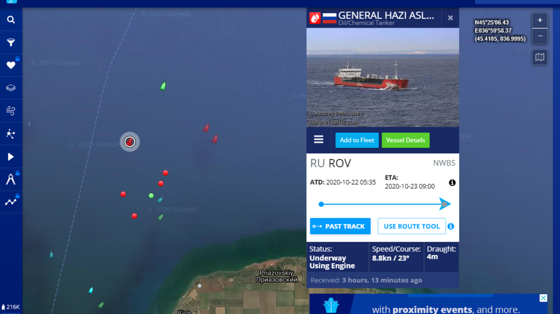 Three missing after explosion on Russian oil tanker in Azov Sea
