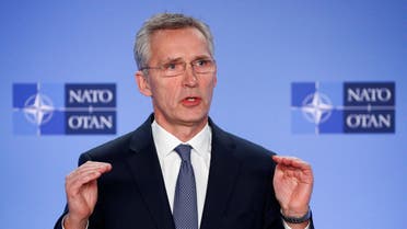 NATO Secretary General Jens Stoltenberg briefs media after a meeting of the Alliance's ambassadors over the security situation in the Middle East. (Reuters)
