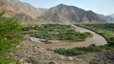 A view taken on July 11, 2012 near the Armenian town of Meghri shows Araks river, where the borders of Armenia, Azerbaijan, Iran and Turkey join. AFP PHOTO / KAREN MINASYAN