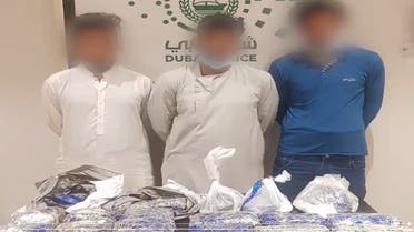 Dubai Police arrest three members of an international crystal meth drug trafficking gang. (Screengrab)