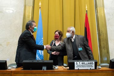 من اجتماعات 5+5 الليبية في جنيف (23 أكتوبر 2020- فرانس برس)
