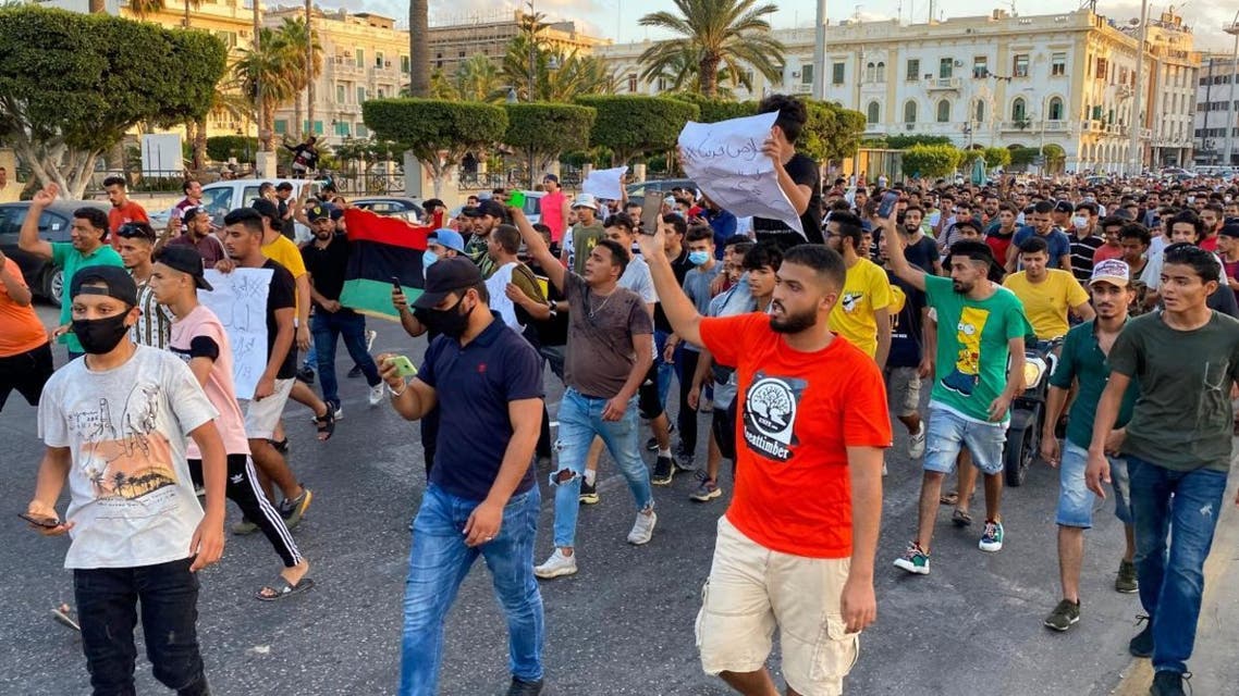 من الاحتجاجات الأخيرة بطرابلس