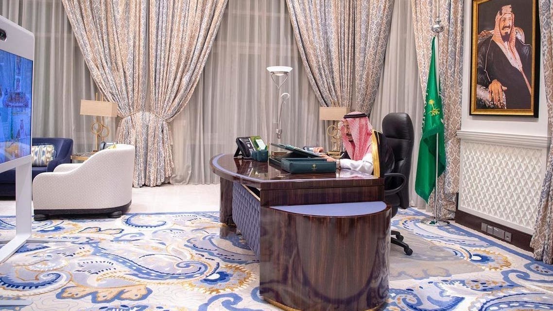 مجلس الوزراء الثلاثاء 27 اكتوبر 2020 عبر الاتصال المرئي برئاسة خادم الحرمين الشريفين، الملك سلمان بن عبد العزيز
