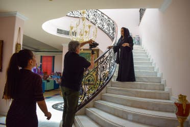 Dubai entreprenuer Thoraya Al Awadhi during the filming of 'Hi Emirates.' (Supplied)