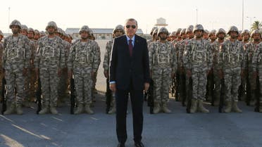 Turkey's President Recep Tayyip Erdogan with Turkish Armed Forces in Doha, Qatar. (File photo: AP)