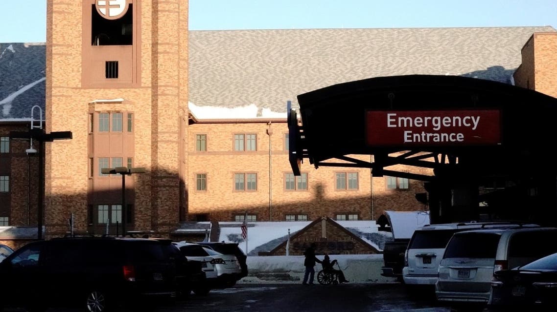 A general view of the entrance to the emergency room at the Sanford USD Medical Center, a 545-bed hospital, as the coronavirus outbreak continues in Sioux Falls, South Dakota, US. (Reuters)
