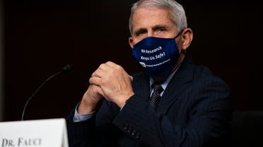 Dr. Anthony Fauci, Director, National Institute of Allergy and Infectious Diseases, during a House Select Subcommittee on the Coronavirus Crisis hearing in Washington, Sept 23, 2020. (AFP)