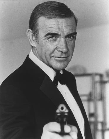 In this file photo taken on October 22, 1982 British actor Sean Connery poses in Nice during the making of the film “Never say, never again.” (AFP)