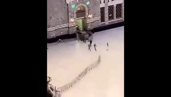 Watch: Saudi man arrested for crashing car into courtyard of Grand Mosque in Mecca
