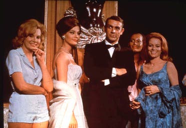 In this undated file photo, Sean Connery, as James Bond, poses in an event for the movie “Thunderball.” (AP)