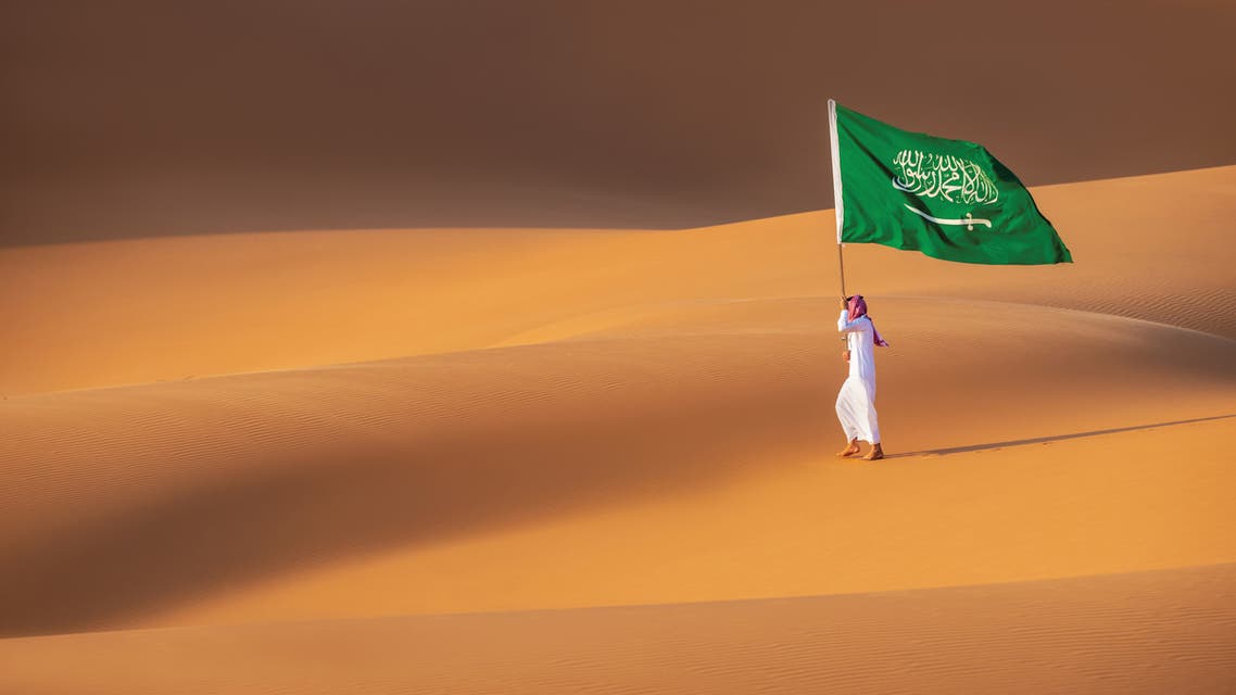 علم السعودية - تصوير عبدالله الشمري