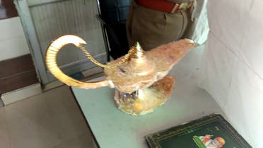 A lamp which was allegedly sold for $93,000 with the claim that it had magic powers. (AFP)