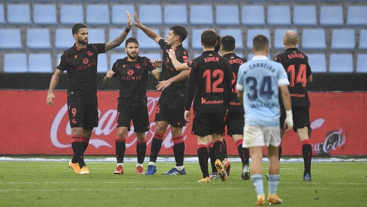 سوسييداد يتصدر الدوري الإسباني برباعية سلتا فيغو