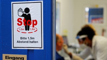 A health care worker performs a fast PCR test at a test center of Confidence laboratory, amid the coronavirus disease (COVID-19) outbreak, in Vienna. (Reuters)