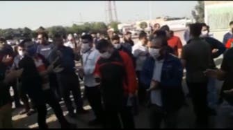 کارگران نیشکر هفت‌تپه در اعتراض به بازداشت چهار همکارشان تجمع کردند