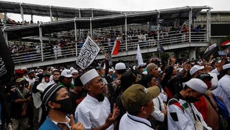 Thousands of  Muslims across Indonesia protest France’s defense of cartoon