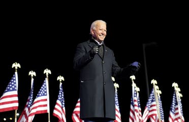Joe Biden at a campaign rally at Heinz Field in Pittsburgh, Pennsylvania, Nov. 2, 2020. (Reuters)