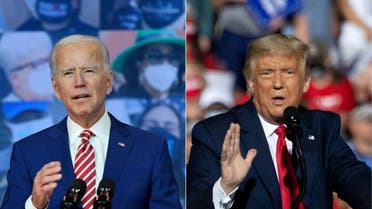 emocratic presidential nominee and former Vice President Joe Biden and US President Donald Trump. (AFP)