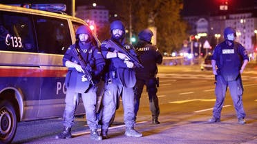 Police blocks a street near Schwedenplatz square after exchanges of gunfire in Vienna, Austria November 2, 2020. (Reuters/Lisi Niesner)