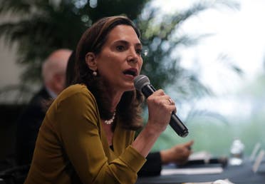 Florida Republican Maria Elvira Salazar speaks in Miami. (AP)