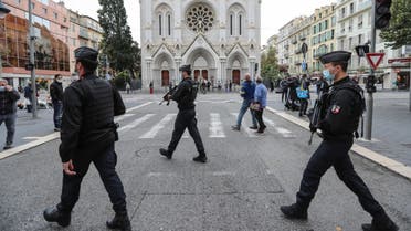 French gendarmes secure the area around the Notre-Dame de l'Assomption Basilica in Nice on October 31, 2020, two days after a knife attacker killed three peopleFrench gendarmes secure the area around the Notre-Dame de l'Assomption Basilica in Nice on October 31, 2020, two days after a knife attacker killed three people. (AFP)
