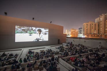 Film screening of ‘Theeb’ at Mirage City Cinema, Sharjah Art Foundation, Sharjah, 2016. 
