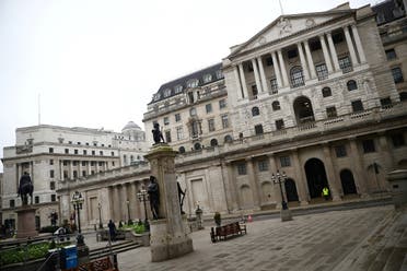 A general view of The Bank of England in London, Britain, March 19, 2020. (Reuters)