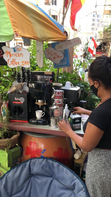 Coco Setargachew Hiowt, an Ethiopian woman who worked in Lebanon as a domestic worker has opened Café Coco. (Bassam Zaazaa)