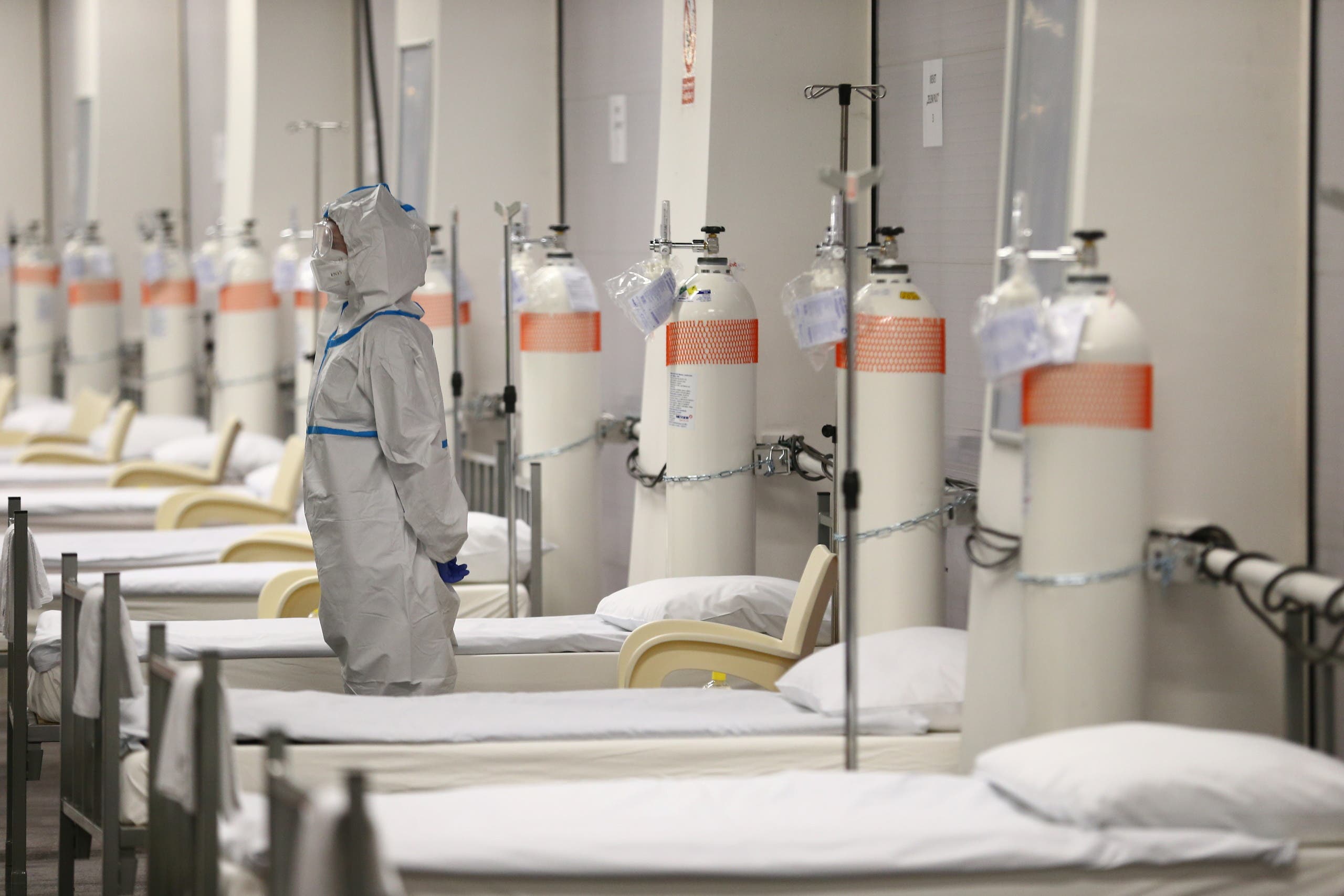 مستشفى ميداني تم إنشاؤه في ملعب في كرواتيا لاستقبال المصابين بكورونا
