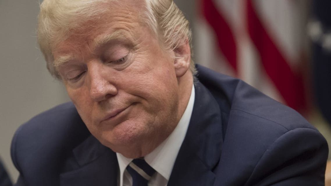 US President Donald Trump in the Roosevelt Room of the White House in Washington, DC. (AFP)