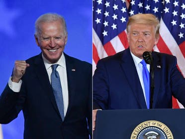 Democratic presidential nominee Joe Biden and US President Donald Trump. (AFP)