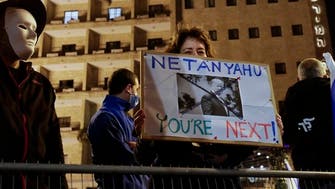 Israelis protesting PM Netanyahu welcome US election results