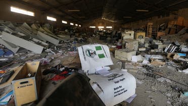 Damaged goods are pictured after the looting of NEMA warehouse in Abuja. (Reuters)