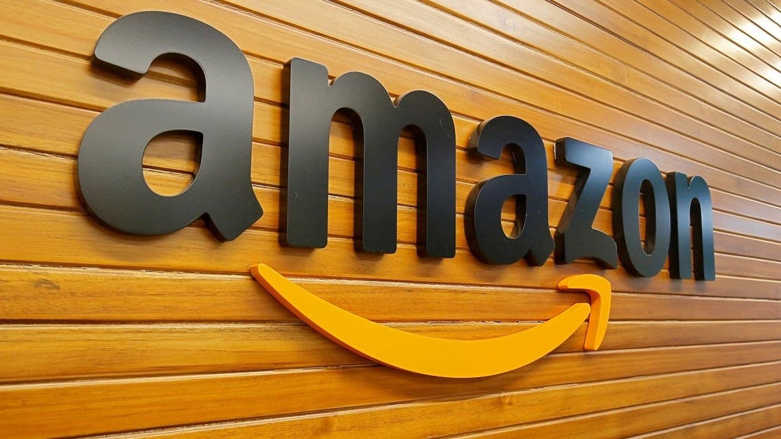 The logo of Amazon is pictured inside the company’s office in Bengaluru, India. (Reuters)