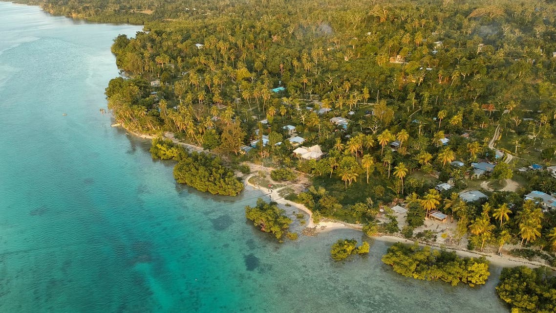 Aerial view of Vanuatu island, where only one case of COVID-19 has been recorded. (Unsplash)