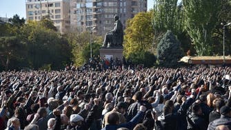 Thousands in Armenia demand PM quit over ceasefire deal with Azerbaijan, Russia