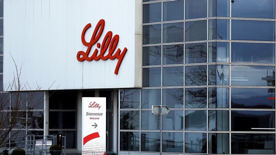 The logo of Lilly is seen on a wall of the Lilly France company unit. (File Photo: Reuters)