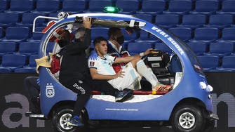 إصابة لاعب منتخب الأرجنتين بكسر في الظهر